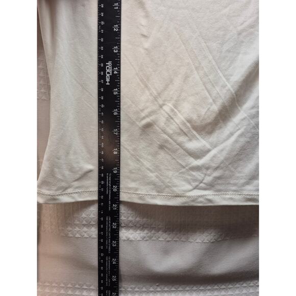 Harper & Ivy T-Shirt Women Sz Small White Long Sleeve Crew Neck Graphic Soft - Picture 4 of 7